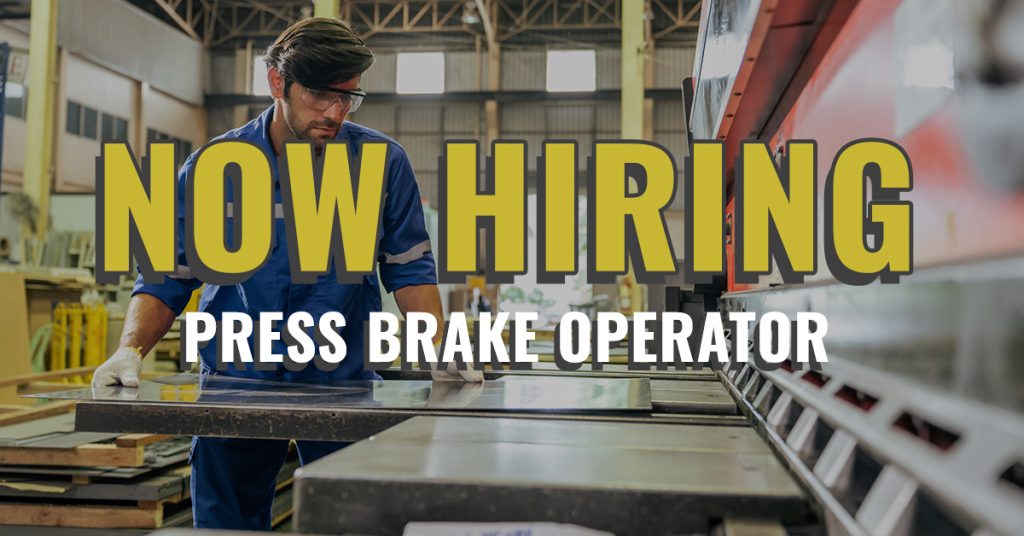 Press Brake Operator hiring at Northland Staffing